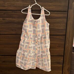 Girls' Multicolor Stripe Tie-Shoulder Romper